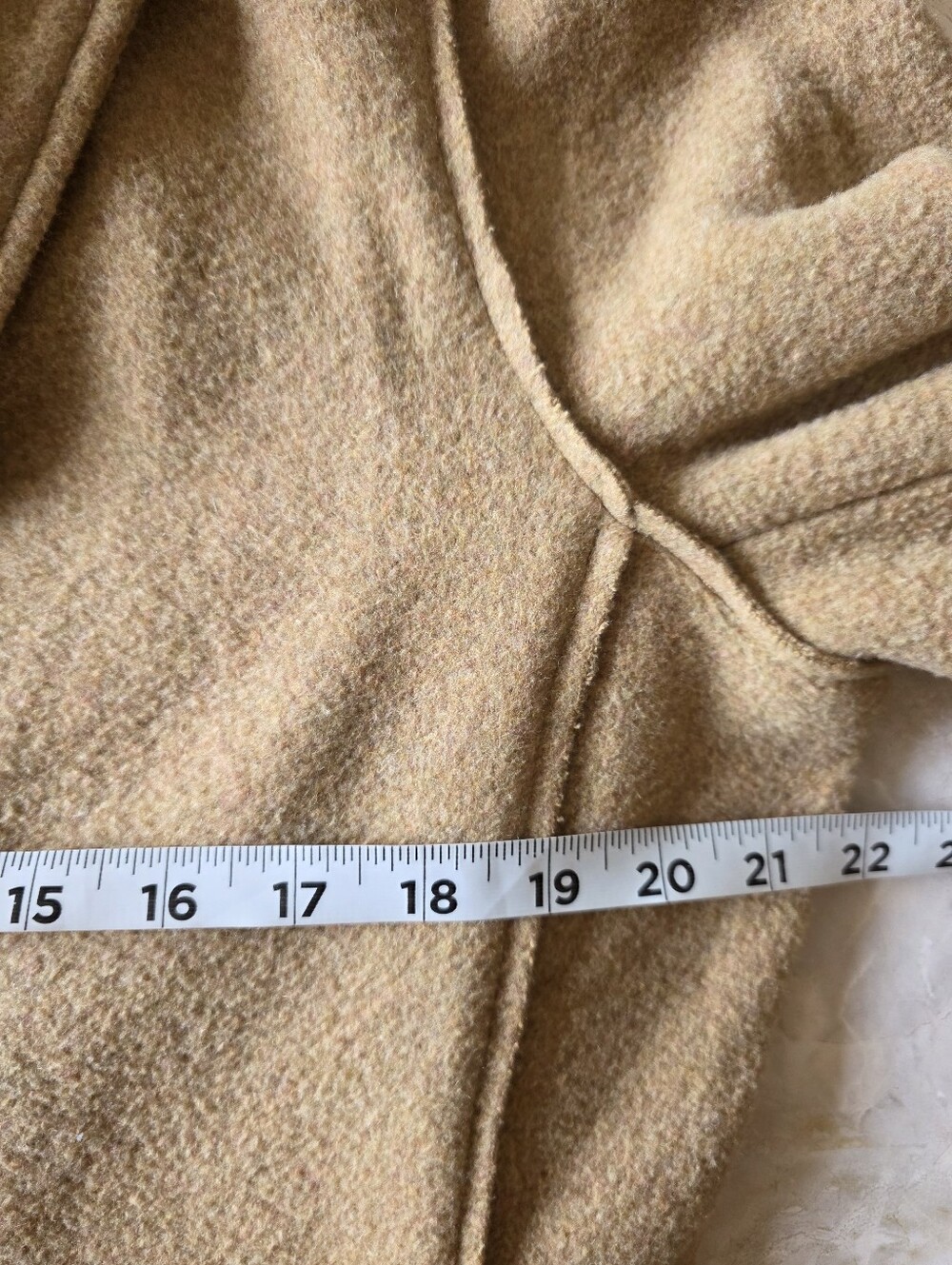 JCrew Camel Boiled Wool Blend Topcoat 12 Old Money Quiet Luxury Capsule Wardrobe - Picture 13 of 14